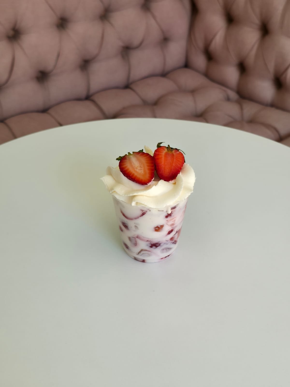 Fresas con crema